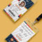 Free Psd : Creative Office Identity Card Template Psd On Behance Intended For Conference Id Card Template