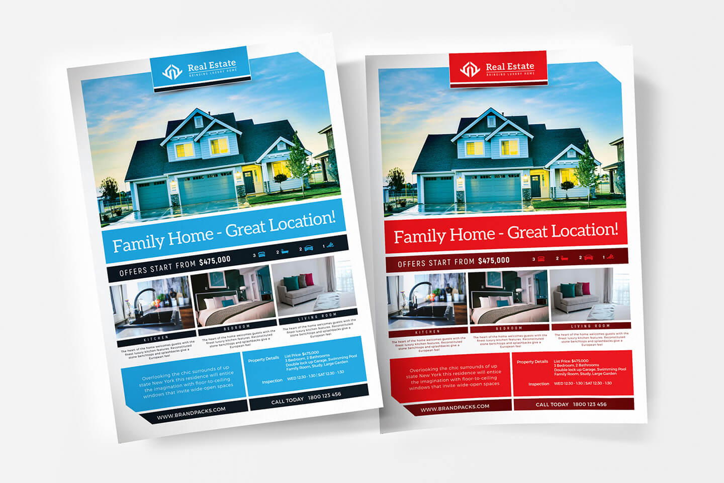 Free Real Estate Templates For Photoshop & Illustrator Pertaining To Real Estate Brochure Templates Psd Free Download