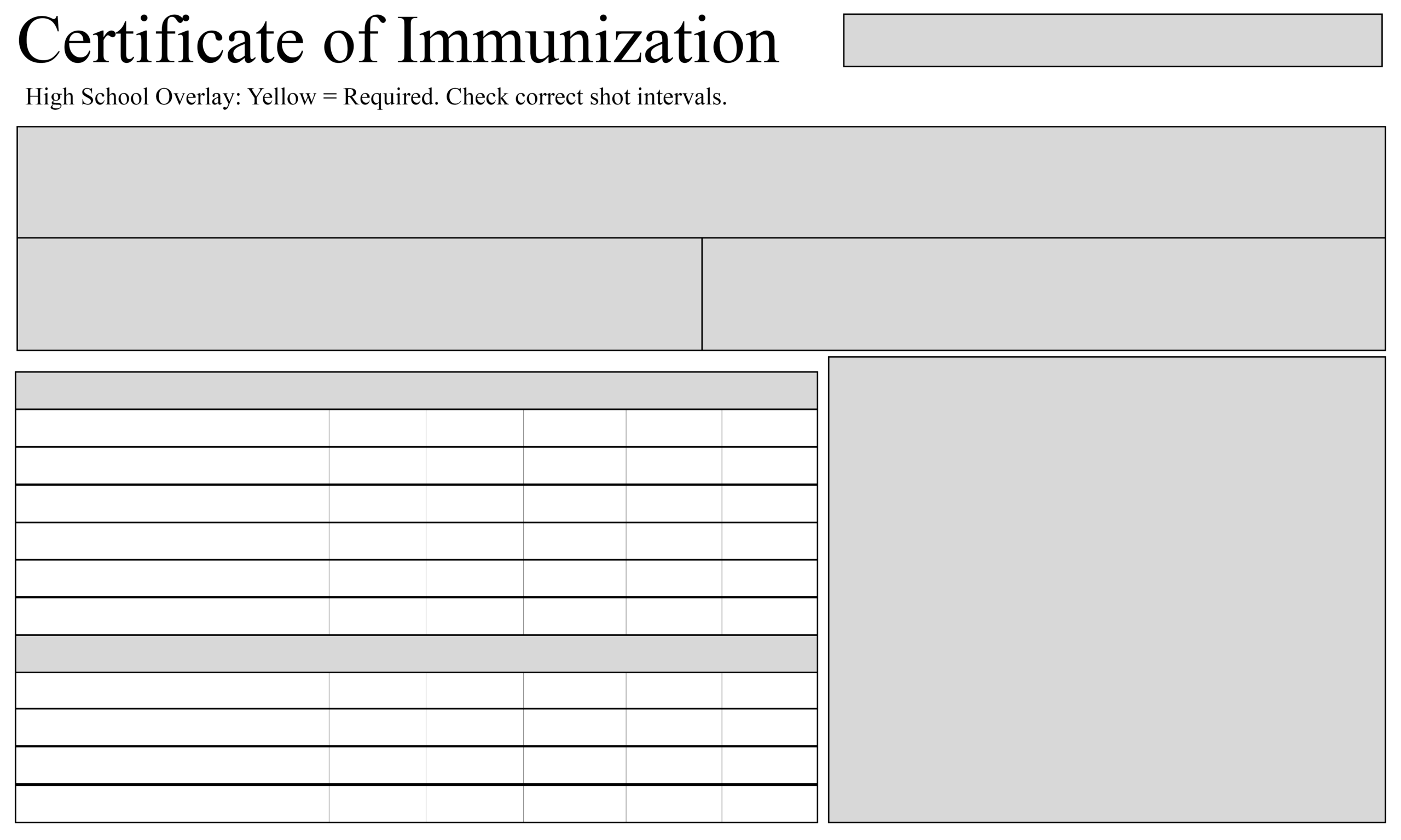 Free Sample Certificate Of Immunization | Certificate Template Intended For Certificate Of Vaccination Template