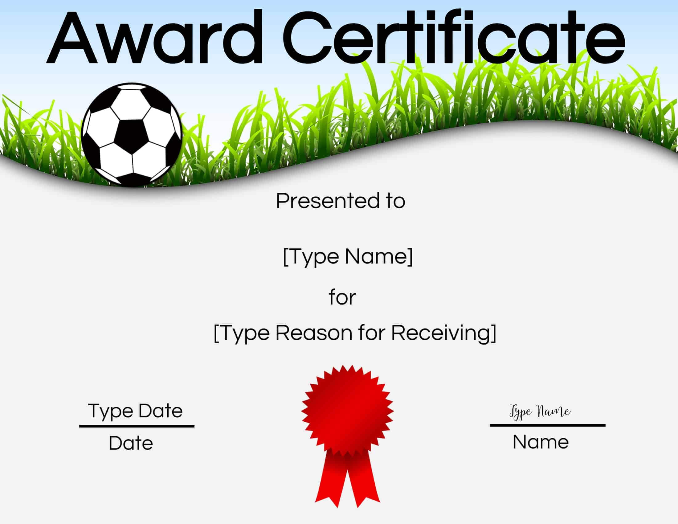 Free Soccer Certificate Maker | Edit Online And Print At Home Throughout Soccer Award Certificate Templates Free