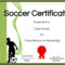 Free Soccer Certificate Maker | Edit Online And Print At Home With Soccer Certificate Template Free