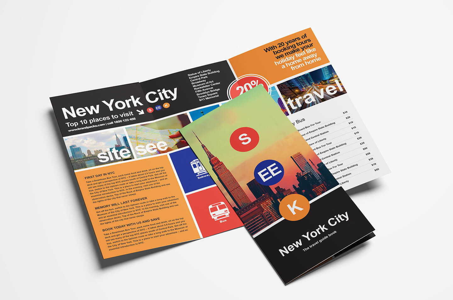 Free Travel Trifold Brochure Template For Photoshop For Travel Guide Brochure Template