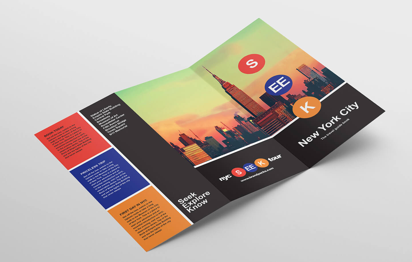 Free Travel Trifold Brochure Template For Photoshop Inside Travel And Tourism Brochure Templates Free