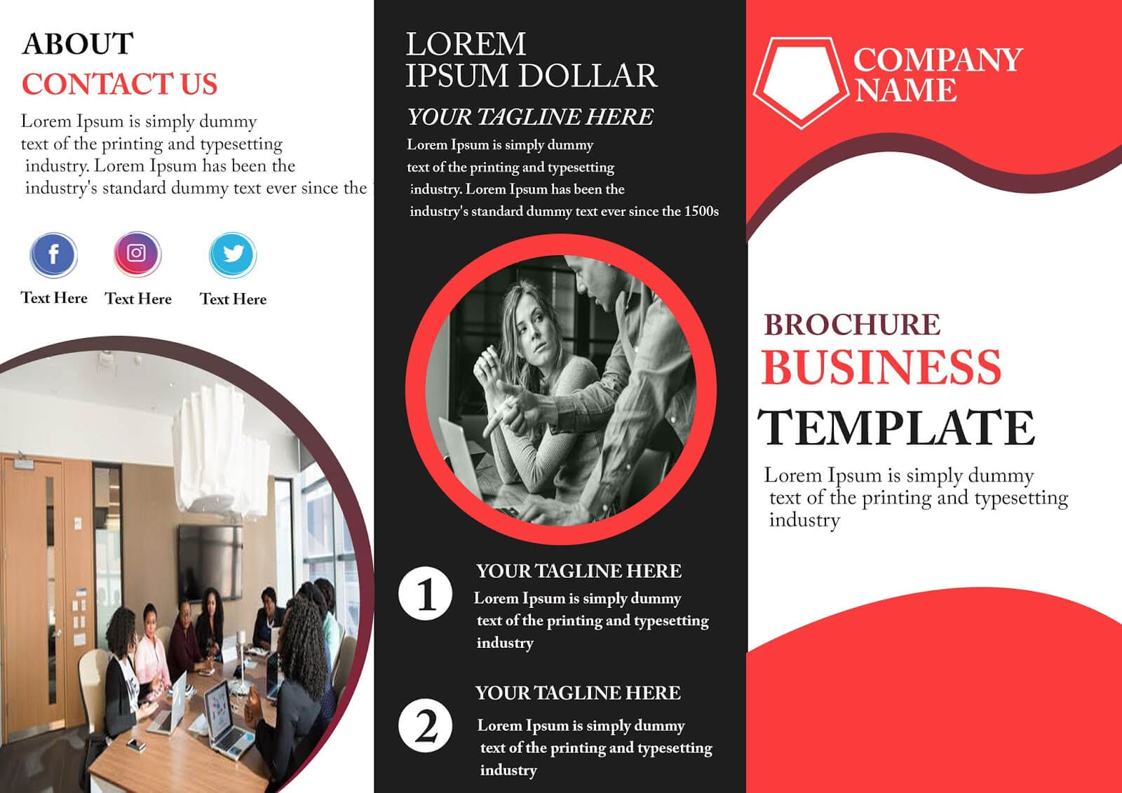 Free Tri Fold Brochure Template – Download Free Tri Fold In 3 Fold Brochure Template Psd Free Download