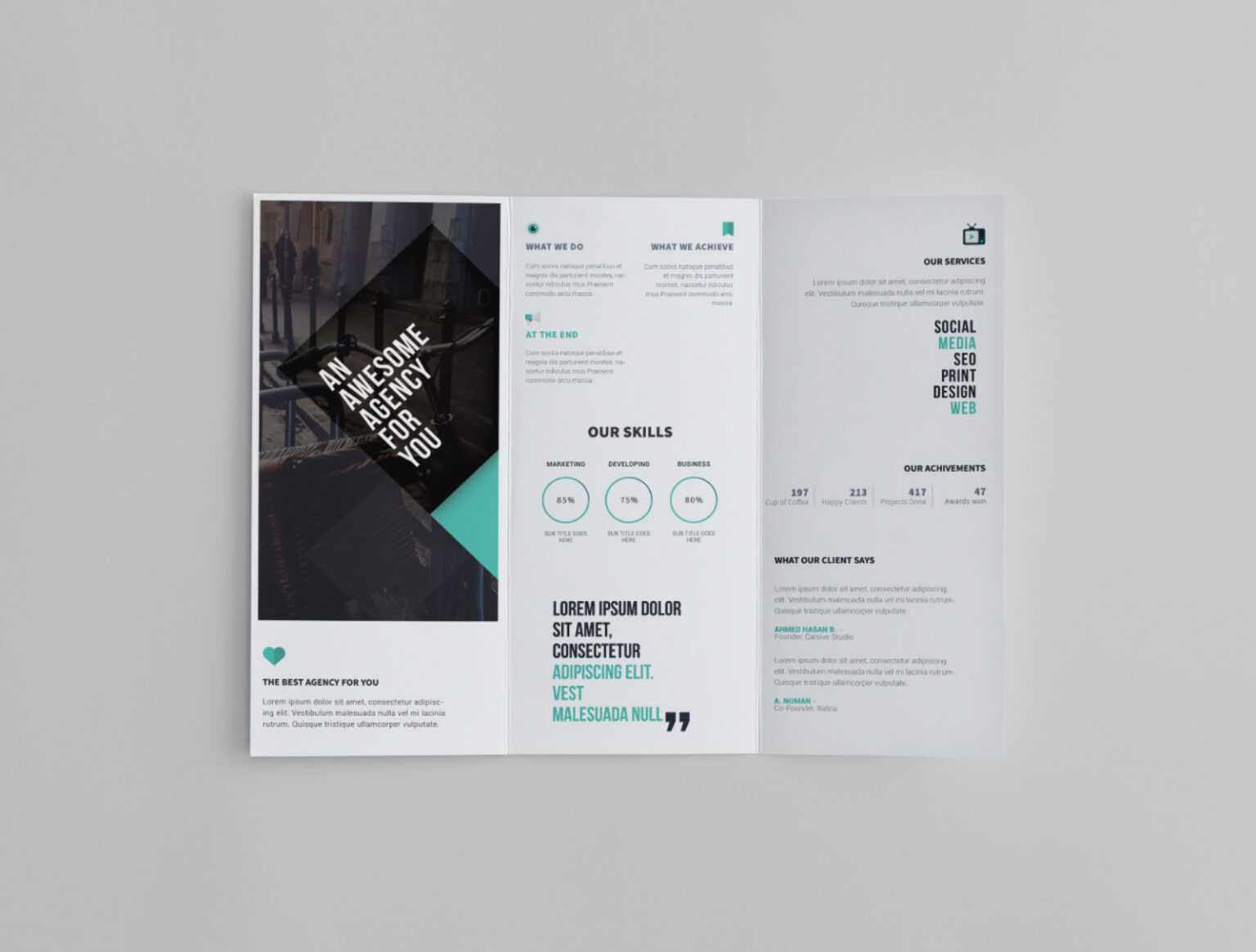 3 Fold Brochure Template Free