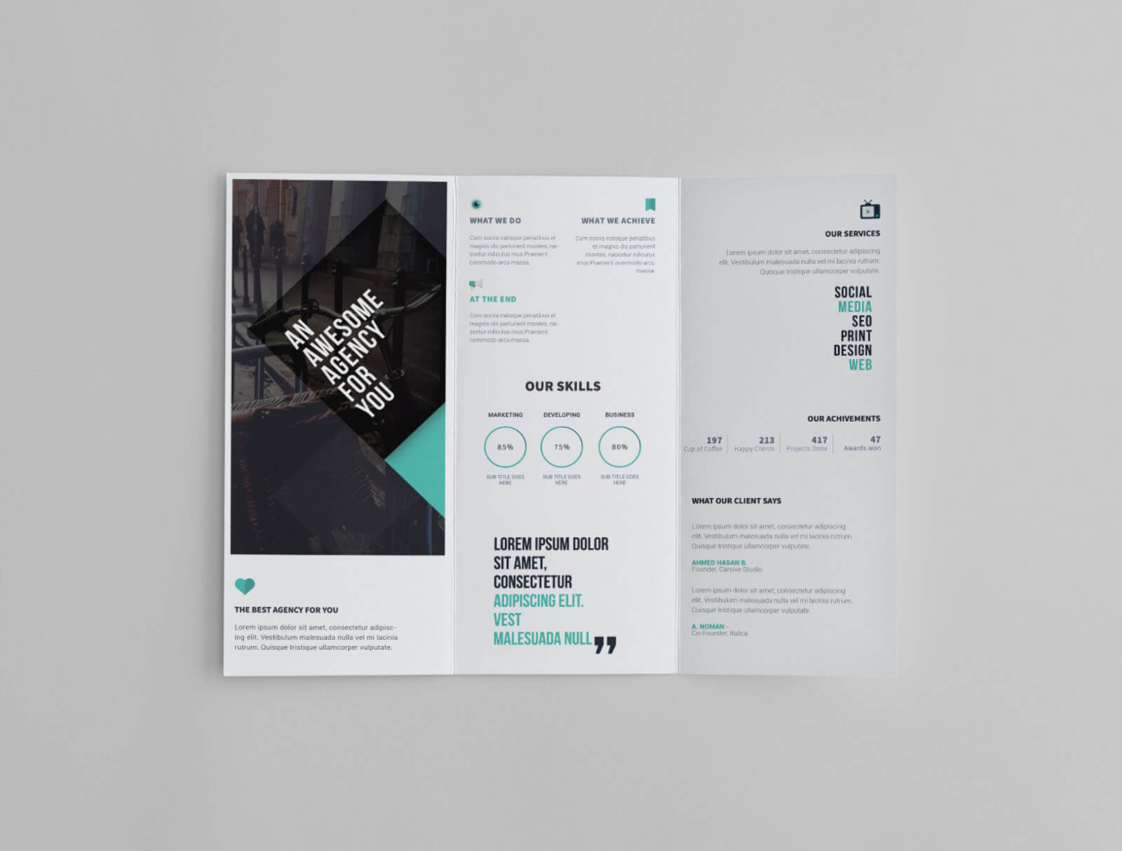 Free Trifold Brochure Template With Regard To 3 Fold Brochure Template Free Download
