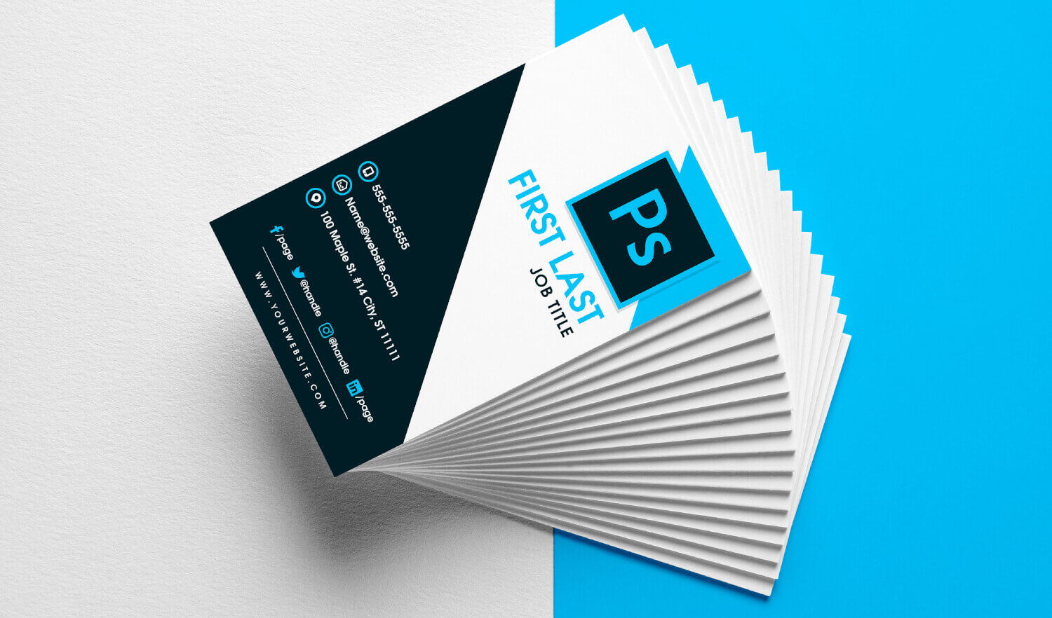 Free Vertical Business Card Template In Psd Format In Free Business Card Templates In Psd Format