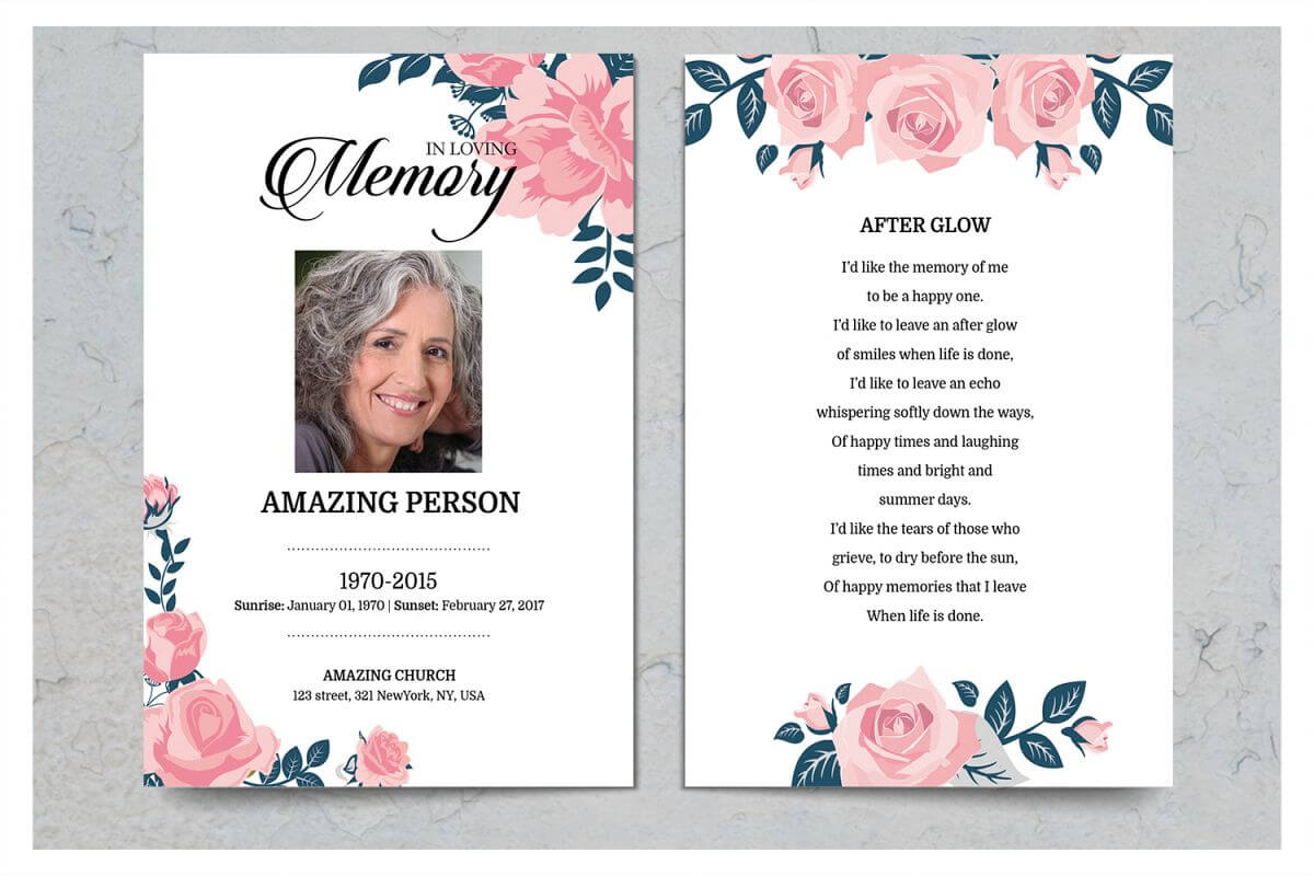 Free Funeral Card Template
