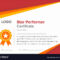 Geometric Red And Gold Star Performer Certificate Regarding Star Performer Certificate Templates