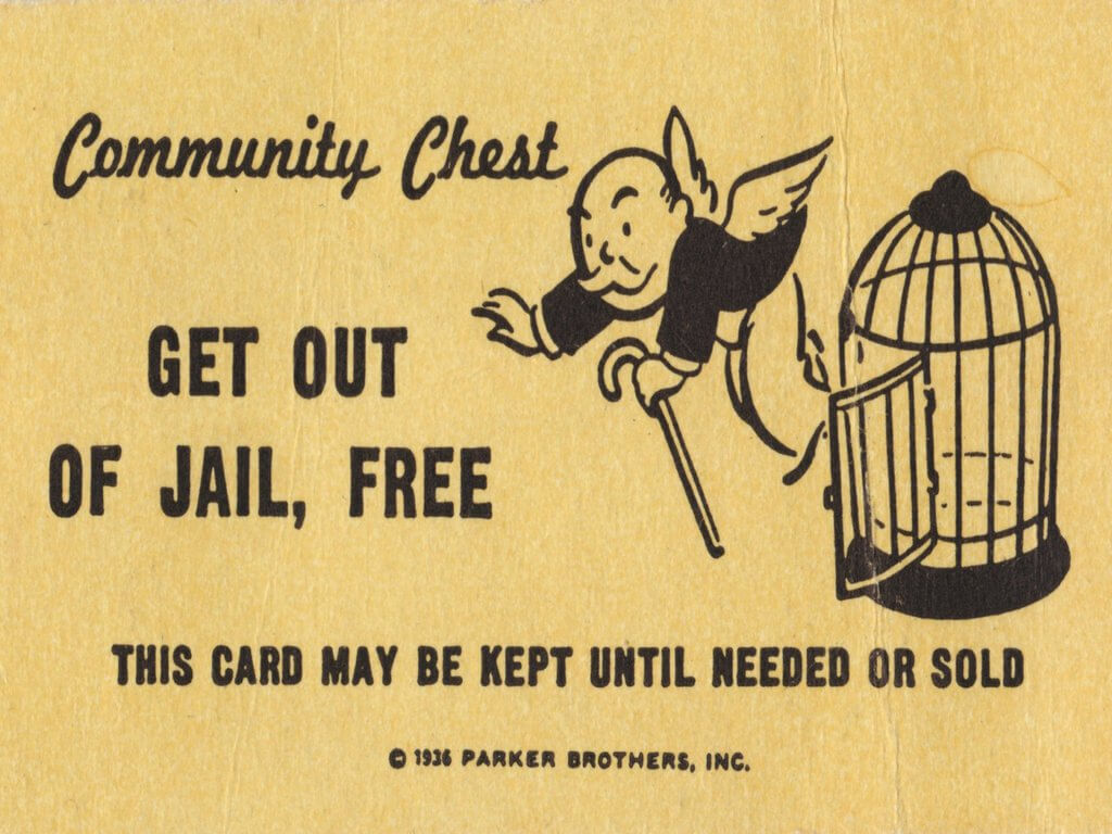 Get Out Of Jail Free Card Monopoly Blank Template - Imgflip For Get Out Of Jail Free Card Template