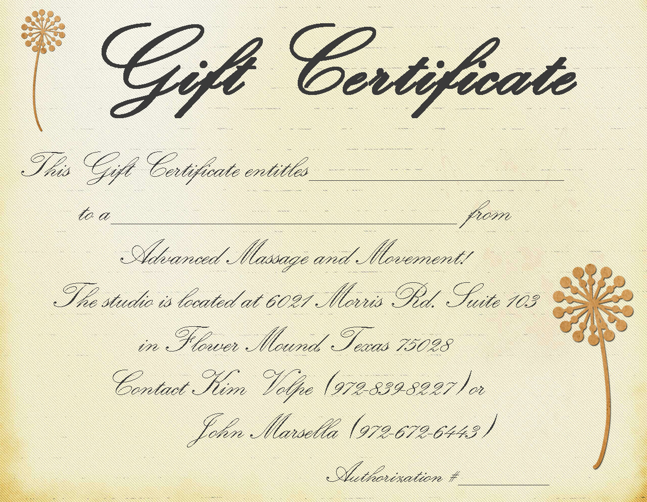 Gift Certificate Massage Template | Certificatetemplategift For Massage Gift Certificate Template Free Download