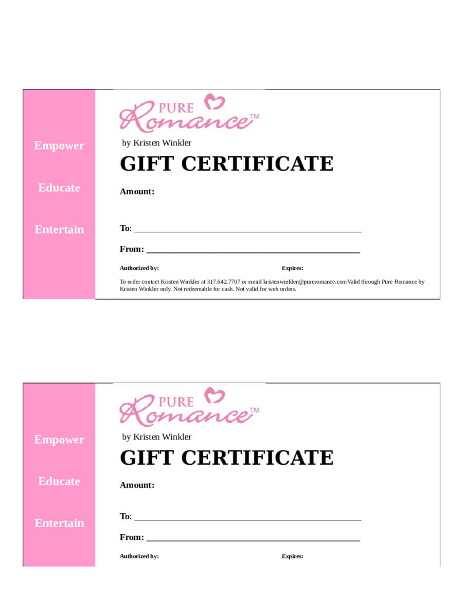 Gift Certificate Template Word – Edit, Fill, Sign Online With Fillable Gift Certificate Template Free