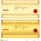 Gift Certificate, Voucher Template. Old Scroll, Pa Stock For Scroll Certificate Templates