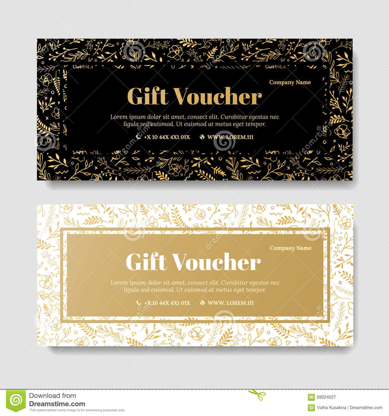 Gift Premium Voucher, Coupon Template. Stock Illustration Regarding Spa Day Gift Certificate Template