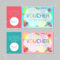 Gift Voucher Template With Colorful Pattern,cute Gift Voucher.. Intended For Kids Gift Certificate Template