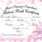 Girl Birth Certificate Template – Calep.midnightpig.co Throughout Girl Birth Certificate Template