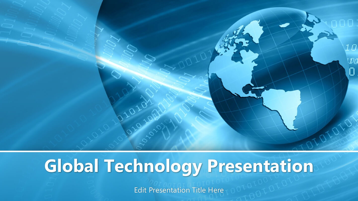 Global Technology Powerpoint Template – Powerpoint Templates Inside Powerpoint Templates For Technology Presentations