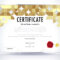 Golden Certificate Template Design. Luxury Certificate Background Inside Design A Certificate Template