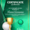 Golf Certificate Diploma With Golden Cup Vector. Sport Award.. With Regard To Golf Certificate Template Free
