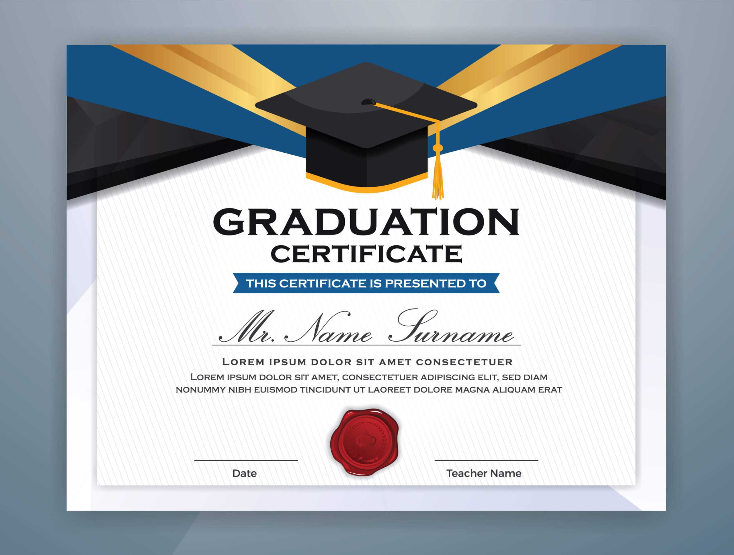 Graduation Certificate Templates Free Download Nisma Info