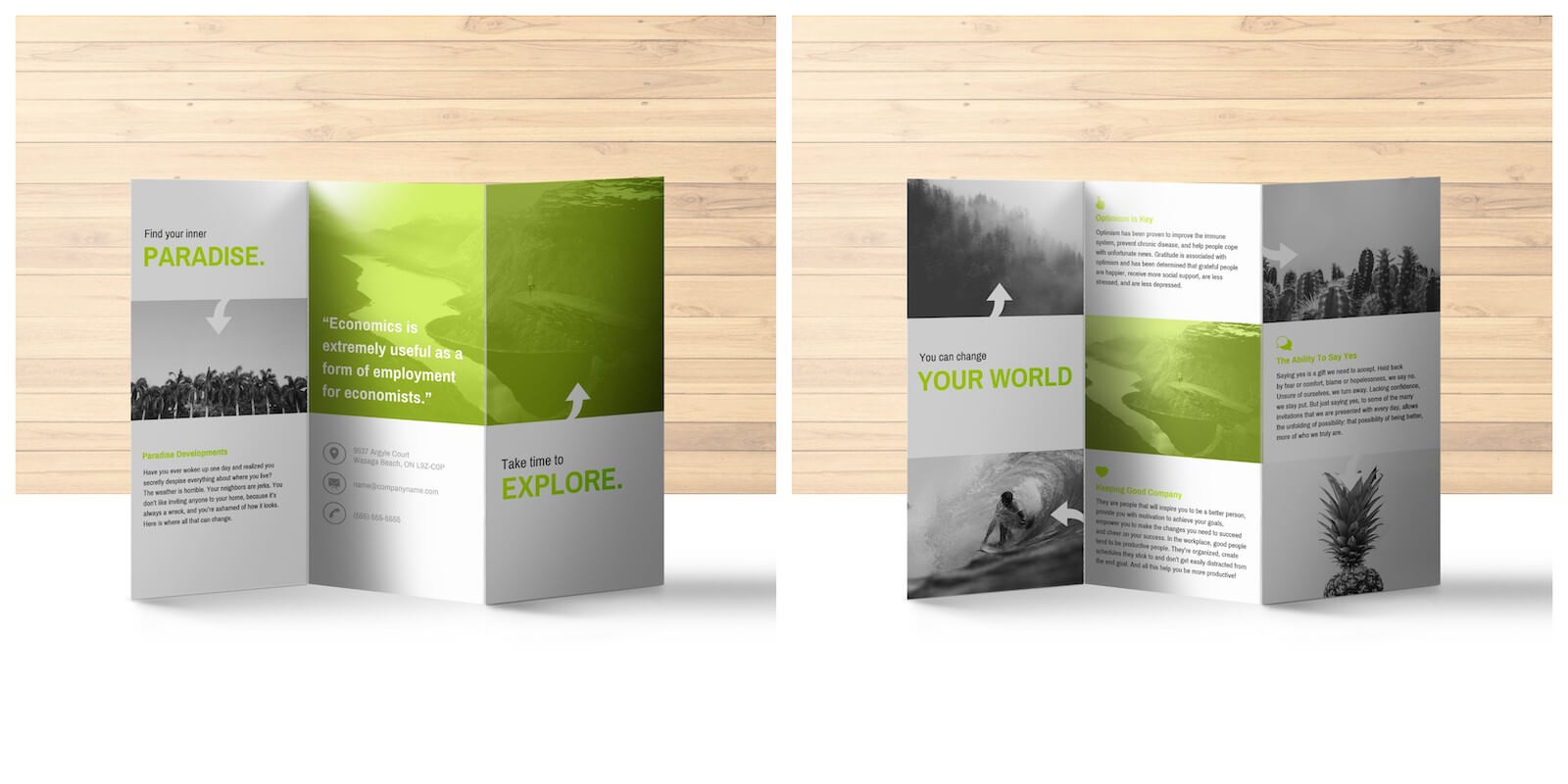Great Tri Fold Brochure Design – Yeppe Pertaining To Good Brochure Templates