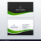 Green Business Card Professional Design Template Inside Professional Name Card Template