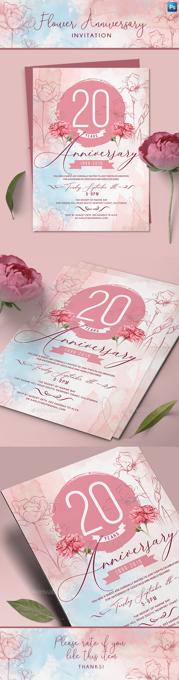 Greeting Card Designs & Templates From Graphicriver Inside Death Anniversary Cards Templates