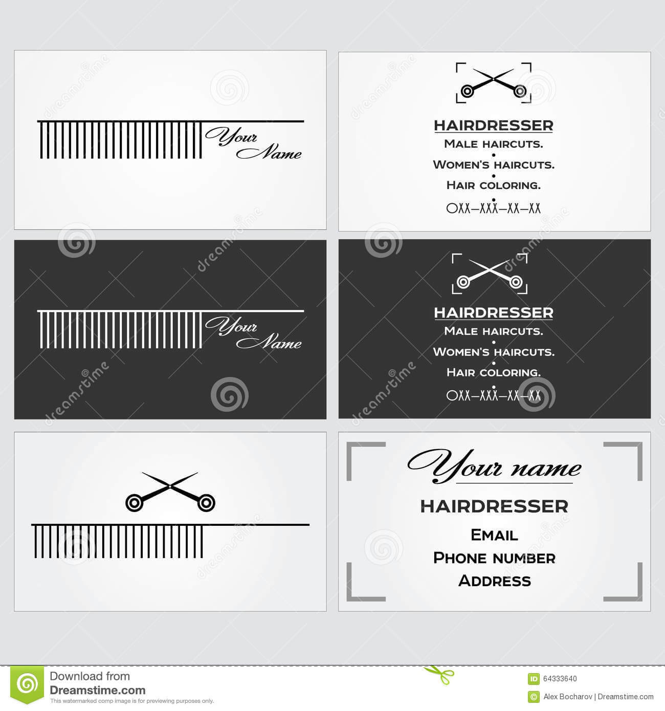 Hairdresser Business Card Templates Free - Calep.midnightpig.co Intended For Hairdresser Business Card Templates Free