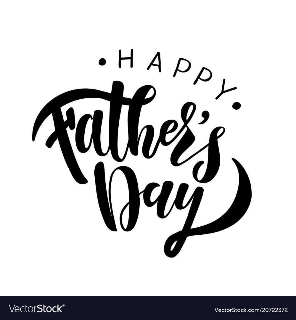 Happy Fathers Day Greeting Card Template Intended For Fathers Day Card Template