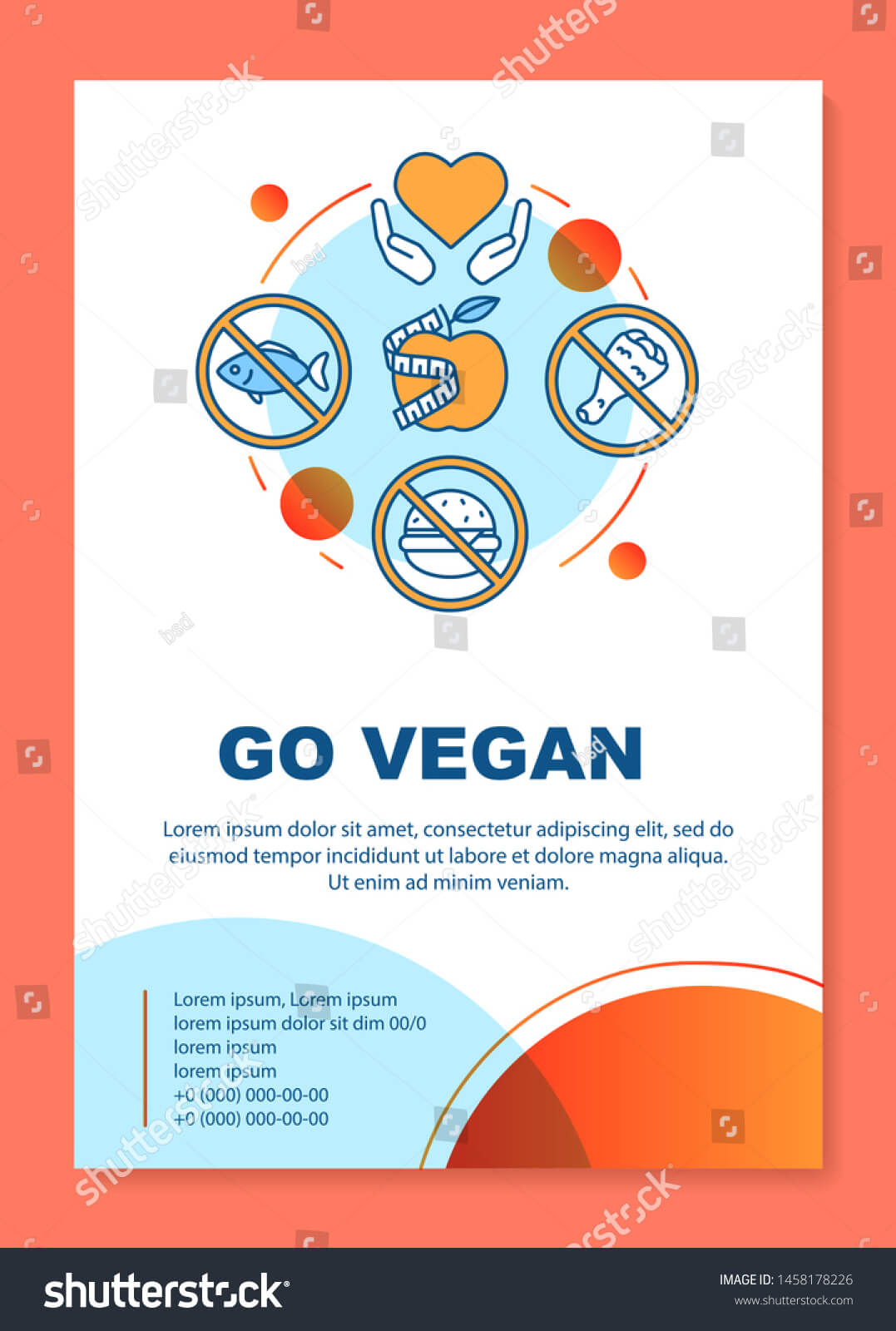 Healthy Nutrition Brochure Template Layout Go Stock Vector Inside Nutrition Brochure Template