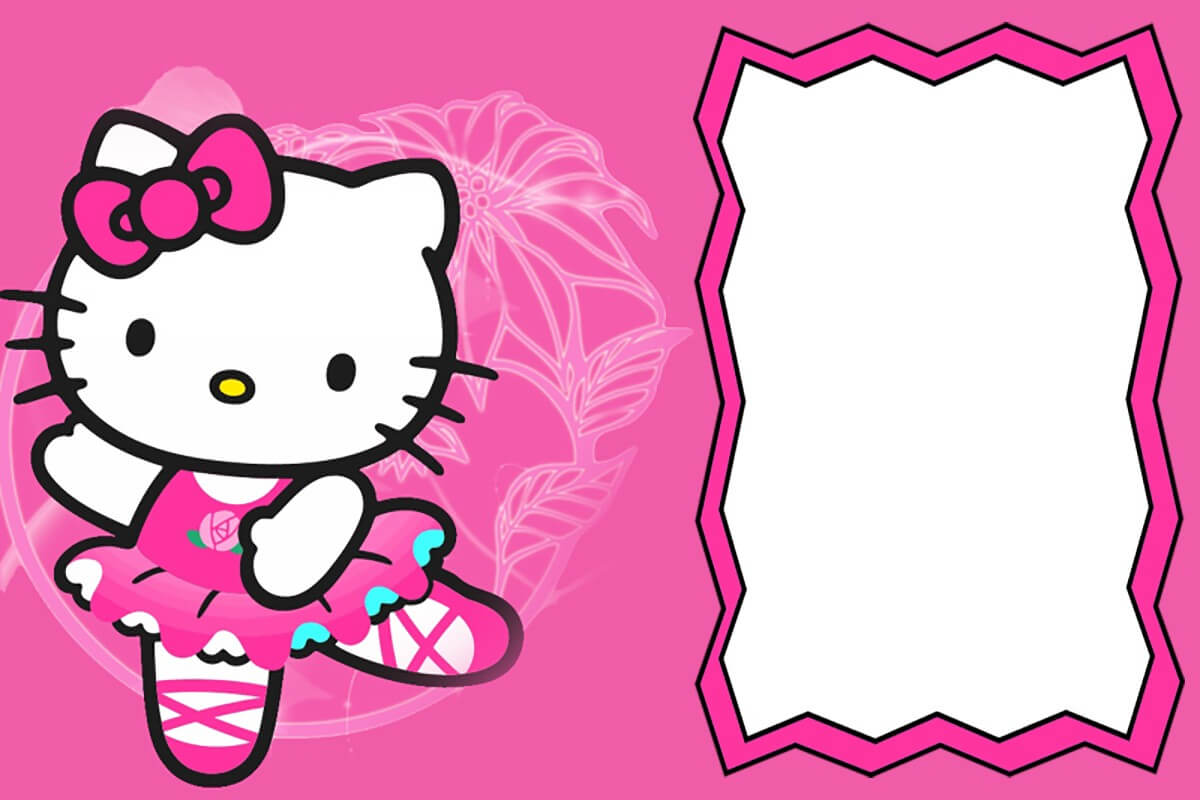 Hello Kitty Free Printable Invitation Templates For Hello Kitty Birthday Card Template Free