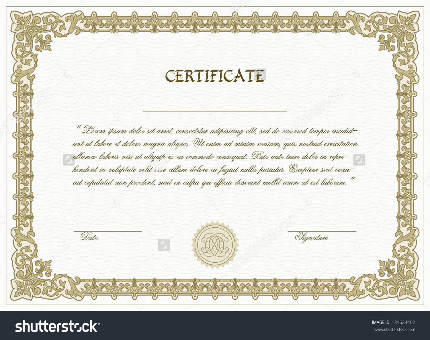 High Resolution High Res Printable Certificate Template Download In High Resolution Certificate Template