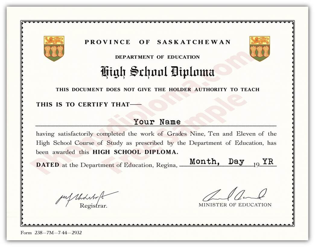 High School Diploma Sample - Dalep.midnightpig.co In Ged Certificate Template