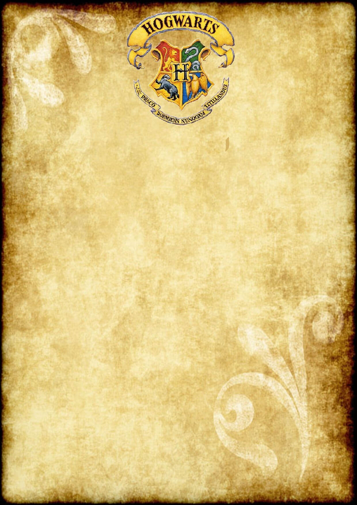 Hogwarts Certificate Template Free Printable Harry Potter Regarding Harry Potter Certificate Template