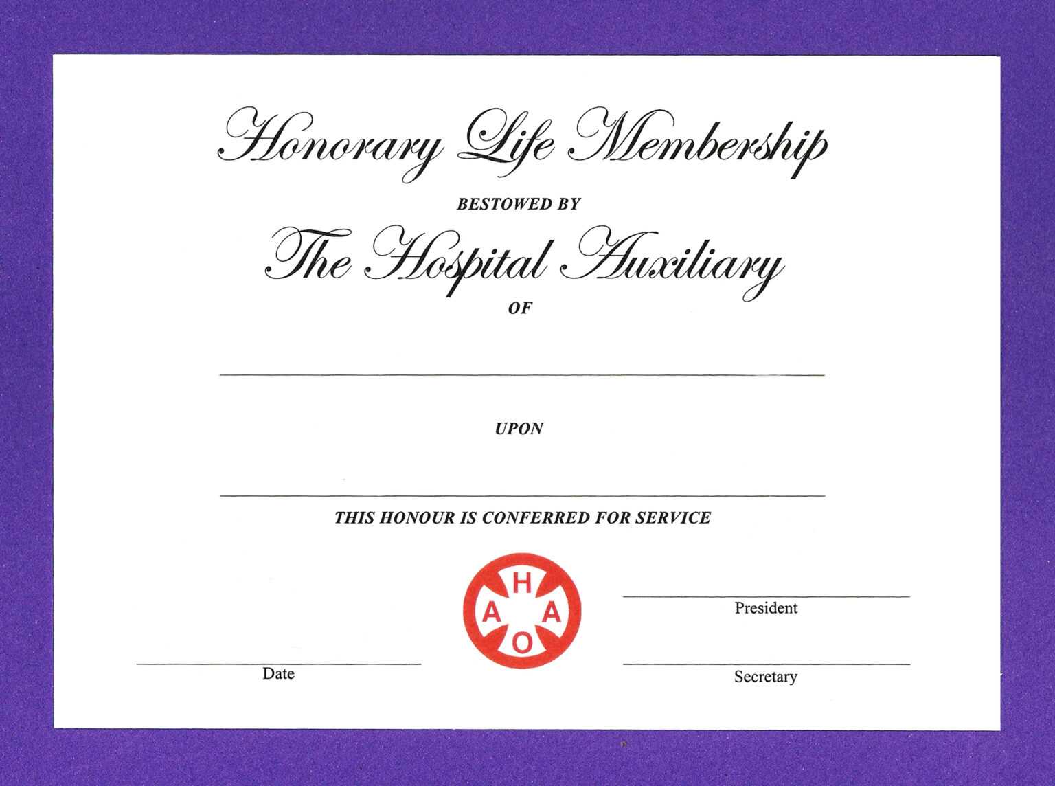 Honorary Membership Certificate Template Dalep midnightpig co With