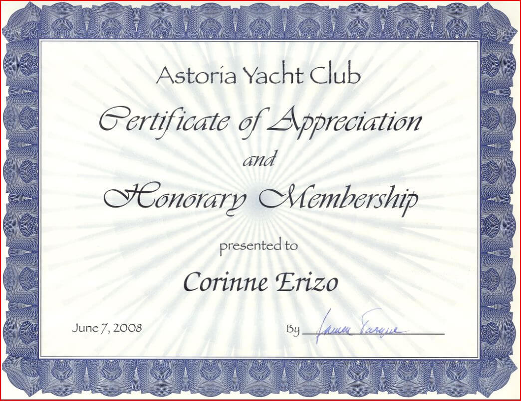 Honorary Membership Certificate Template ] – Honorary Within Life Membership Certificate Templates