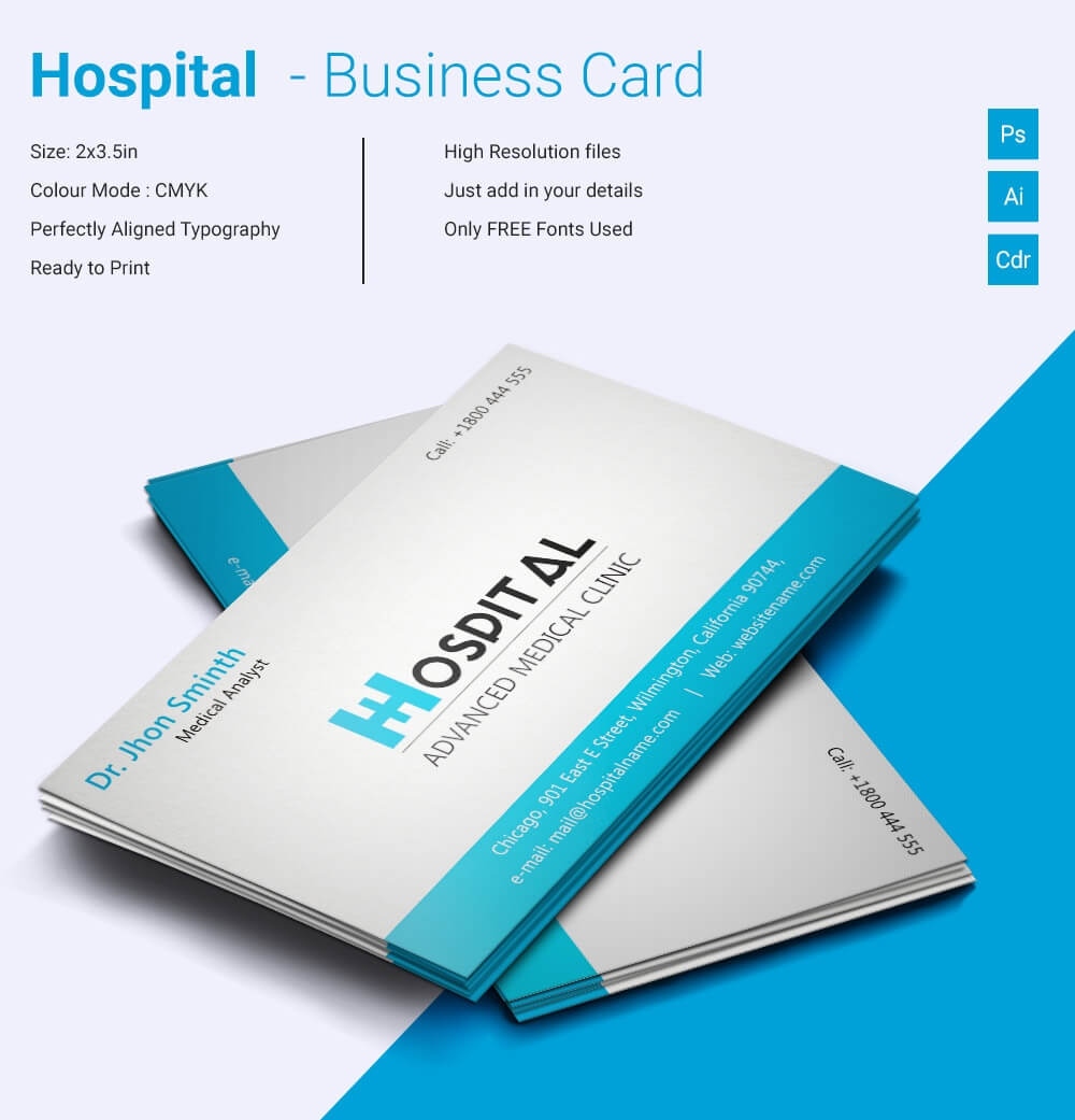 Hospital Business Card - Calep.midnightpig.co Regarding Medical Business Cards Templates Free
