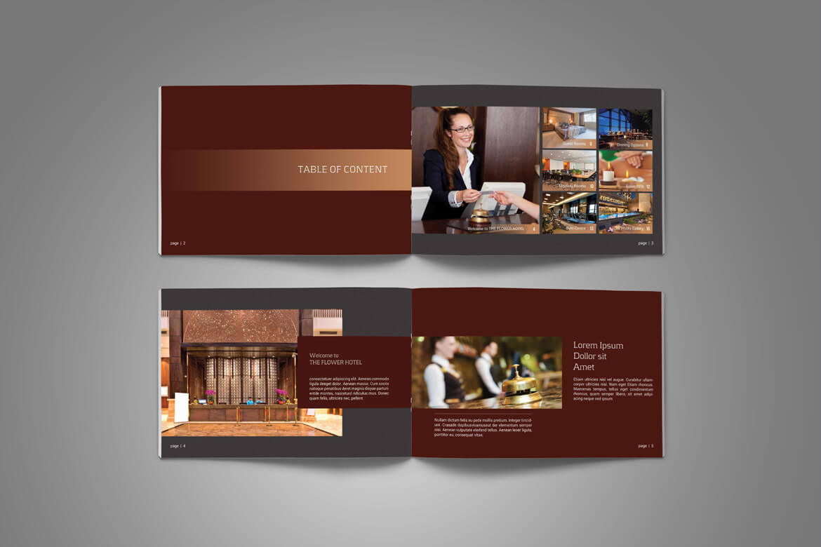 Hotel Brochure – Vsual For Hotel Brochure Design Templates