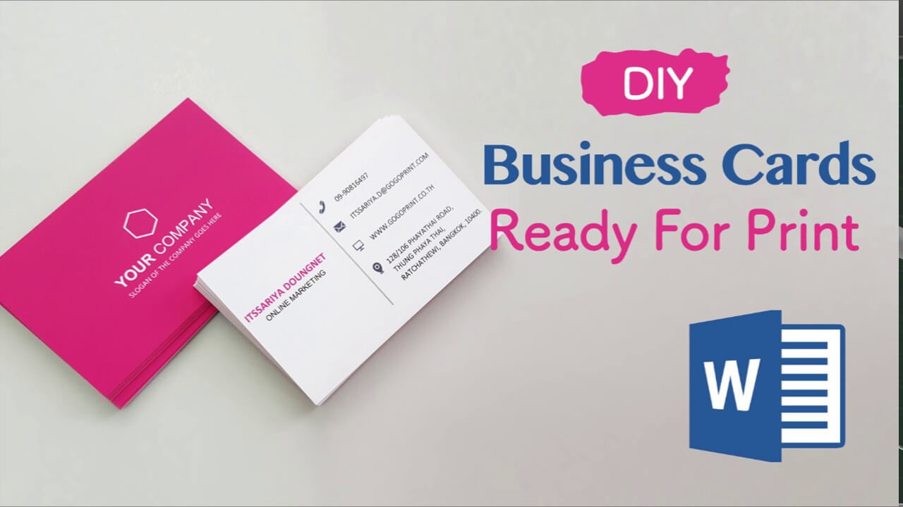 How To Create Your Business Cards In Word – Professional And Print Ready In  4 Easy Steps! Inside Plain Business Card Template Microsoft Word