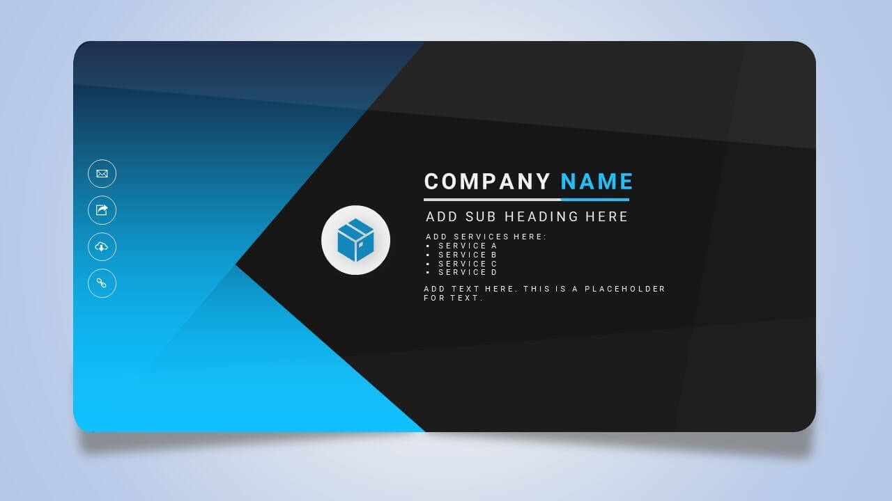How To Design A Creative Business Or Name Card In Microsoft Office  Powerpoint Ppt For Business Card Template Powerpoint Free
