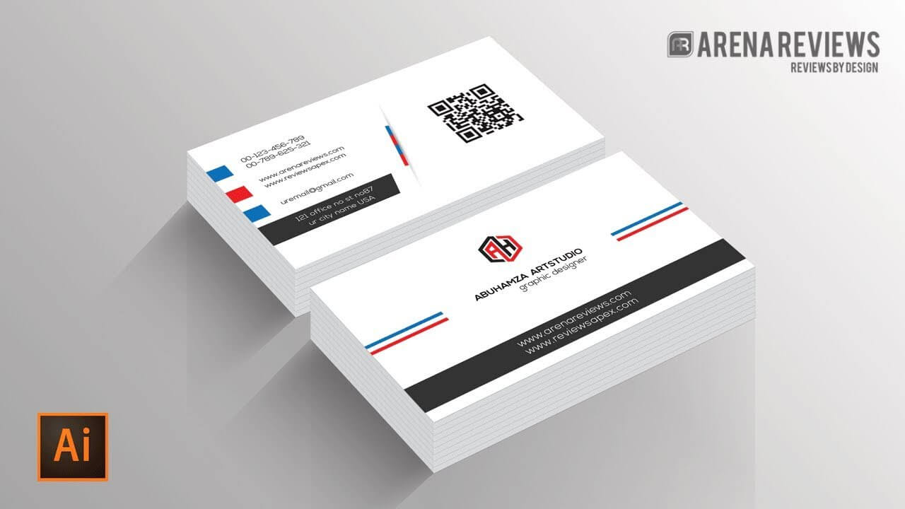 How To Design Business Card Template Illustrator Cc Tutorial Within Business Card Maker Template