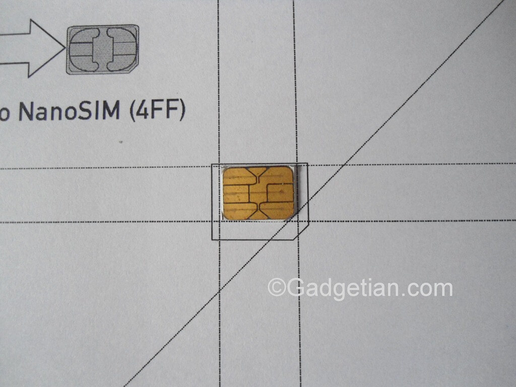 How To Easily Convert Or Cut Sim Card To Nano Sim For Iphone With Sim Card Cutter Template
