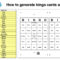 How To Generate Bingo Cards With A List Of Words Pertaining To Bingo Card Template Word