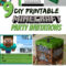 How To Host A (Cheap!) Minecraft Birthday Party (With For Minecraft Birthday Card Template