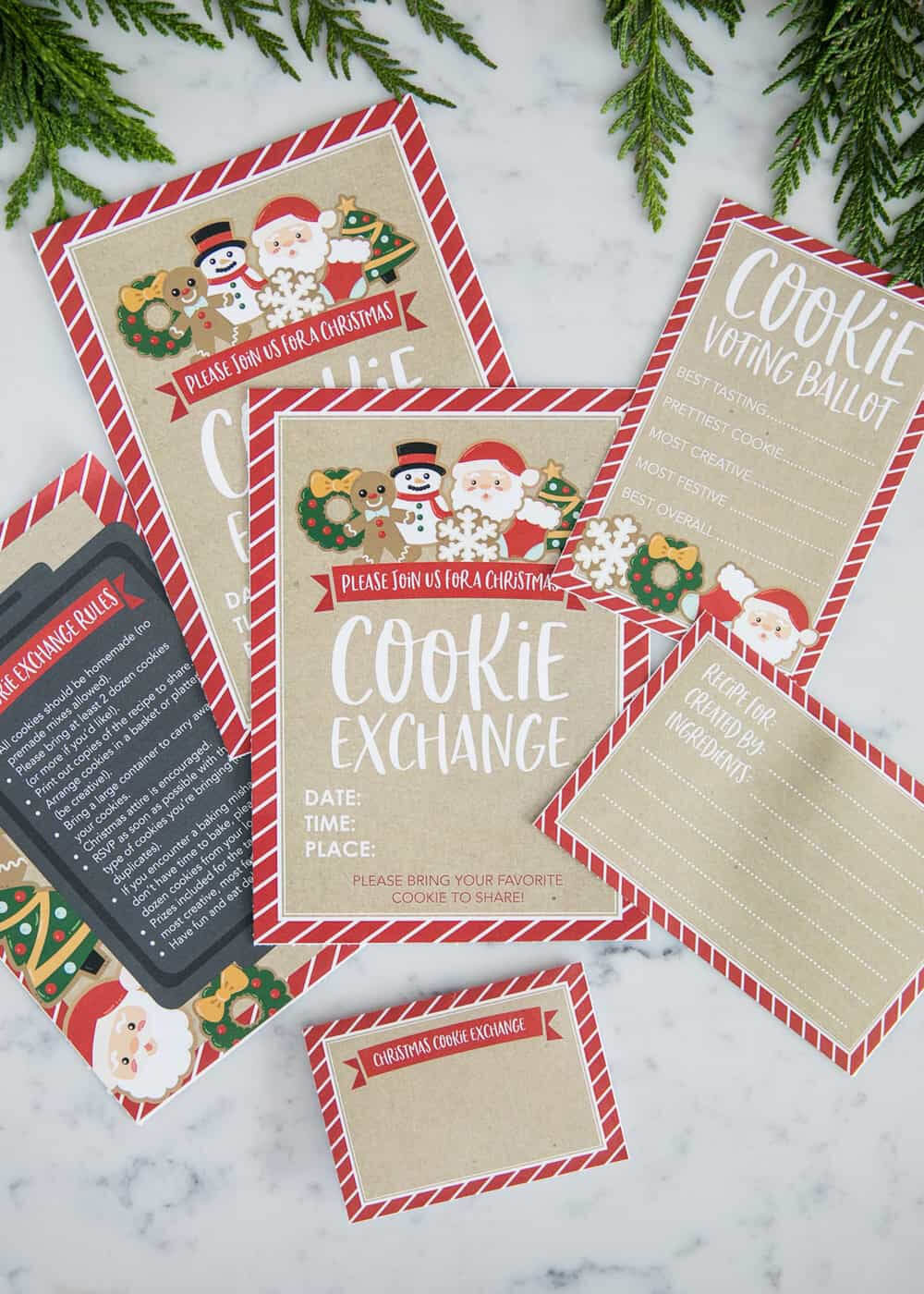 How To Host A Cookie Exchange (W/ Free Printables!) – I Within Cookie Exchange Recipe Card Template
