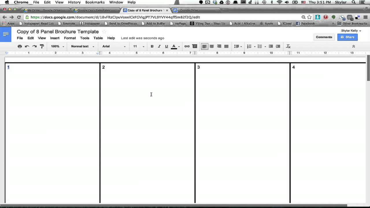 How To Make A Brochure Using Google Docs : Using Firefox & Google In Brochure Template For Google Docs