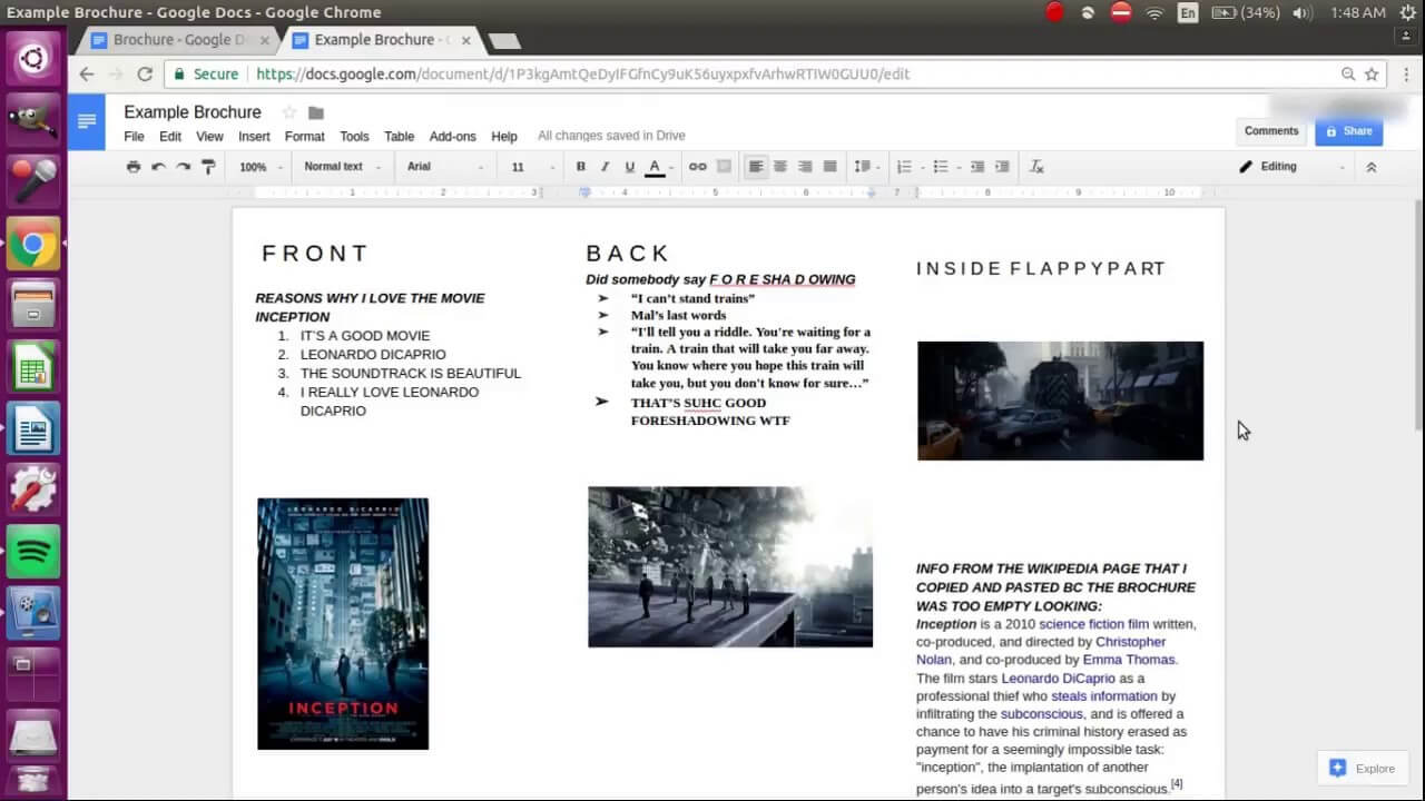 How To Make A Trifold Brochure In Google Docs – Calep In Google Docs Travel Brochure Template