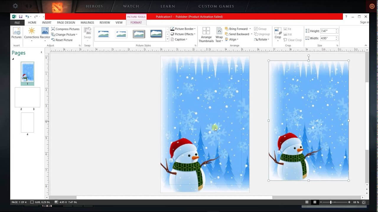 How To Make Greeting Card In Ms Publisher With Birthday Card Publisher Template