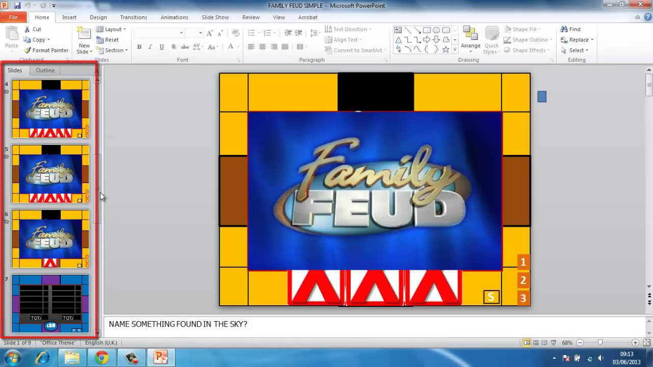 How To Make Powerpoint Games Family Feud Pertaining To Family Feud Game Template Powerpoint Free