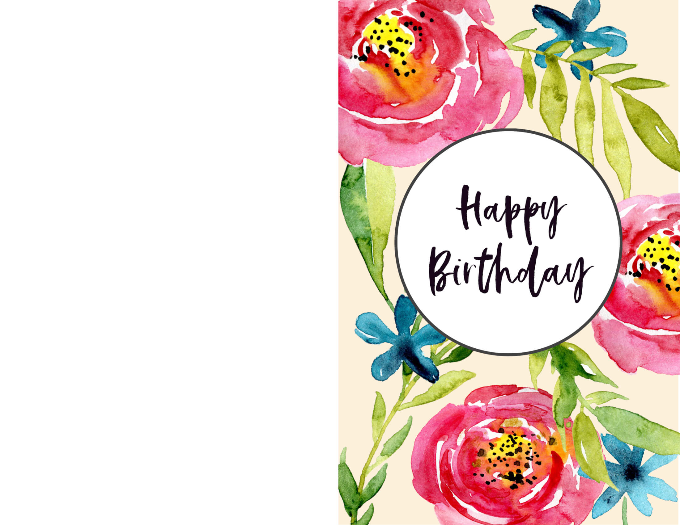 How To Print A Birthday Card – Dalep.midnightpig.co With Foldable Birthday Card Template